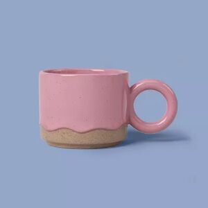 Pink Stoneware Mug